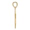 14k Yellow Gold Diamond-Cut Star Of David With Cross Pendant - Measures 16x16mm - JewelryWeb